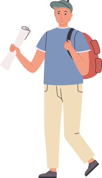 観光拠点イラスト